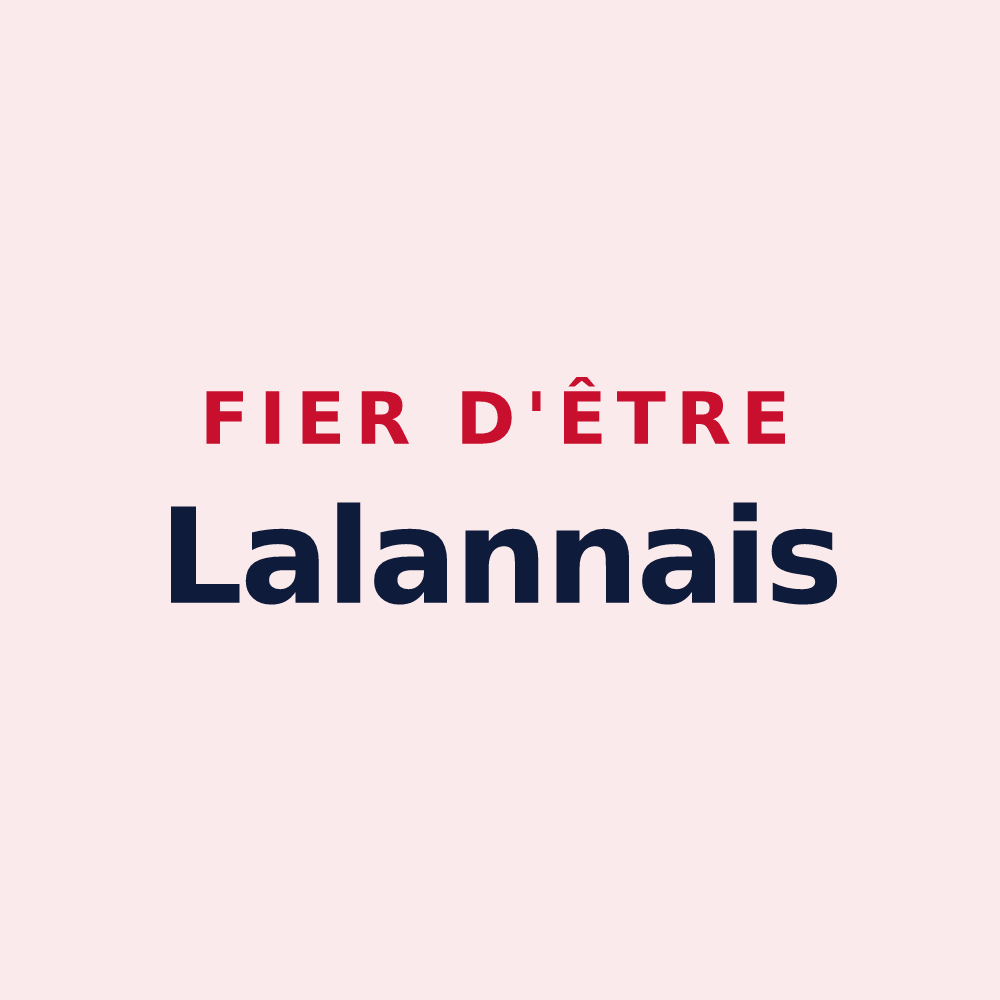 Magnet « Fier d'être Lalannais » — design pour Lalanne