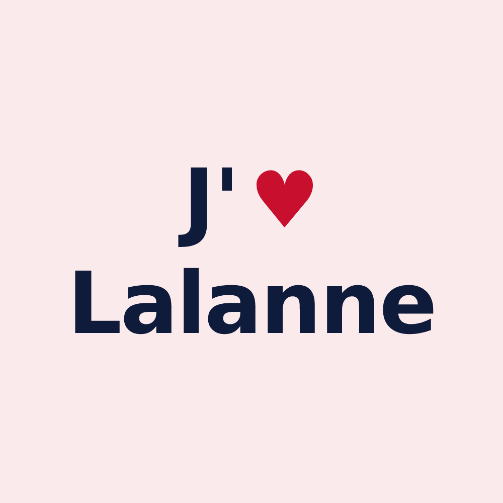 Magnet personnalisé Lalanne — design J'aime Lalanne