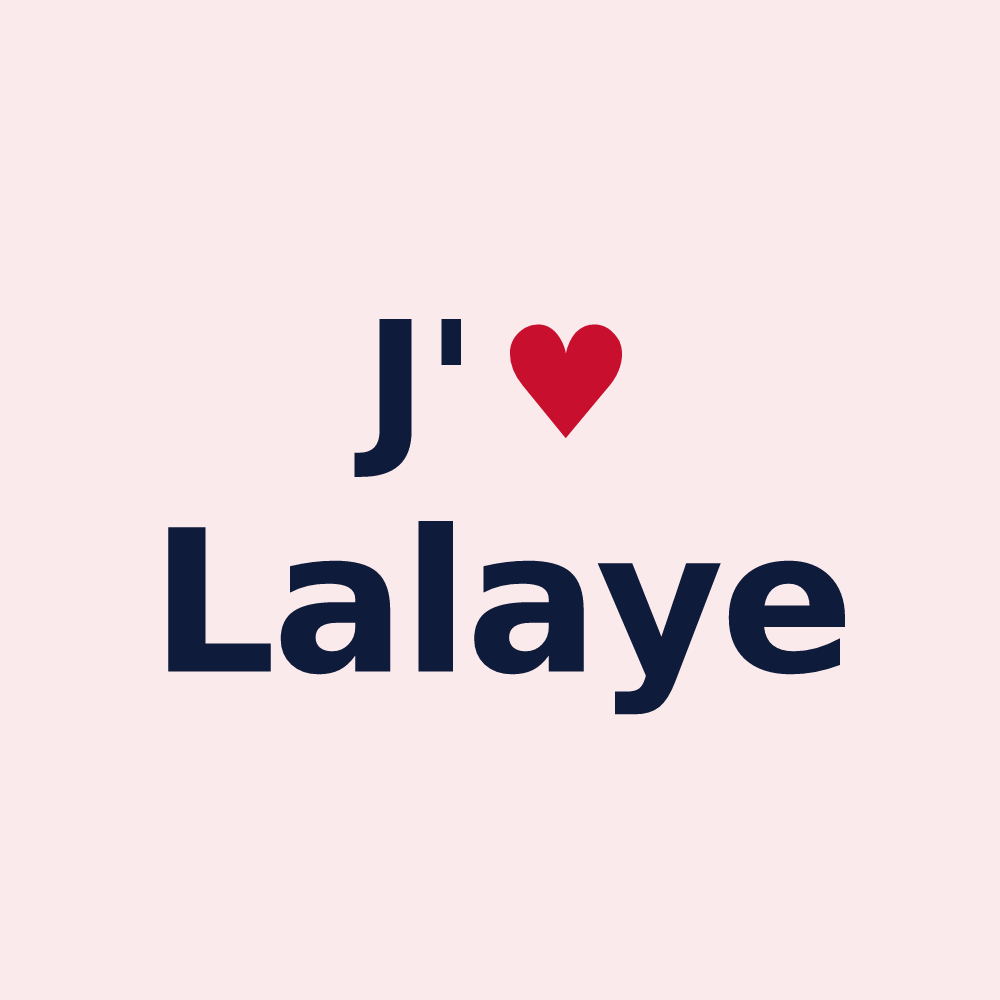 Magnet personnalisé Lalaye — design J'aime Lalaye