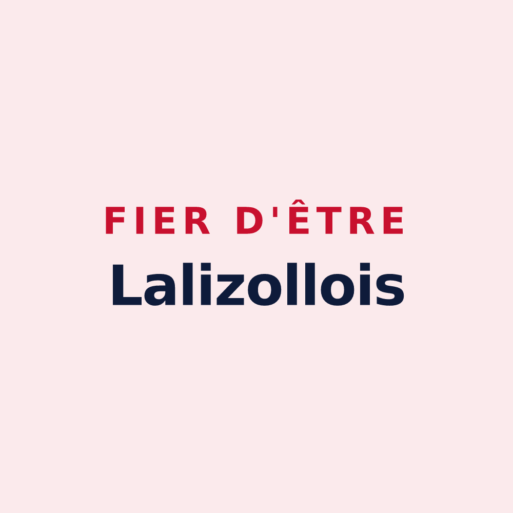 Magnet « Fier d'être Lalizollois » — design pour Lalizolle