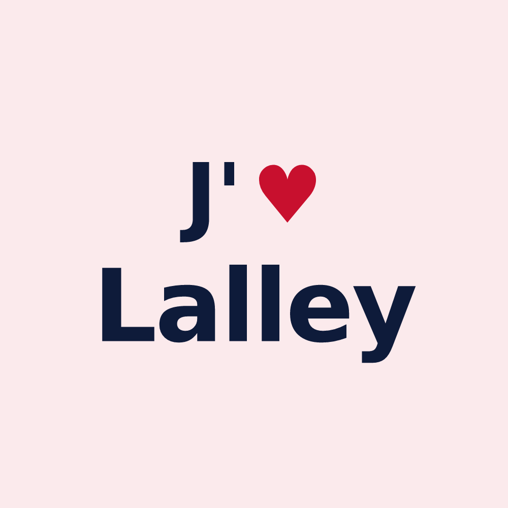 Magnet personnalisé Lalley — design J'aime Lalley