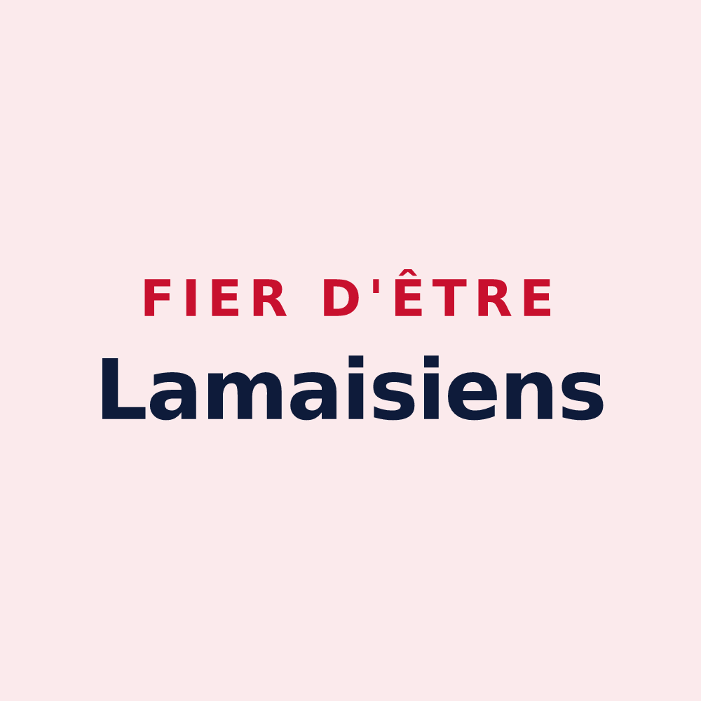 Magnet « Fier d'être Lamaisiens » — design pour Lamaids
