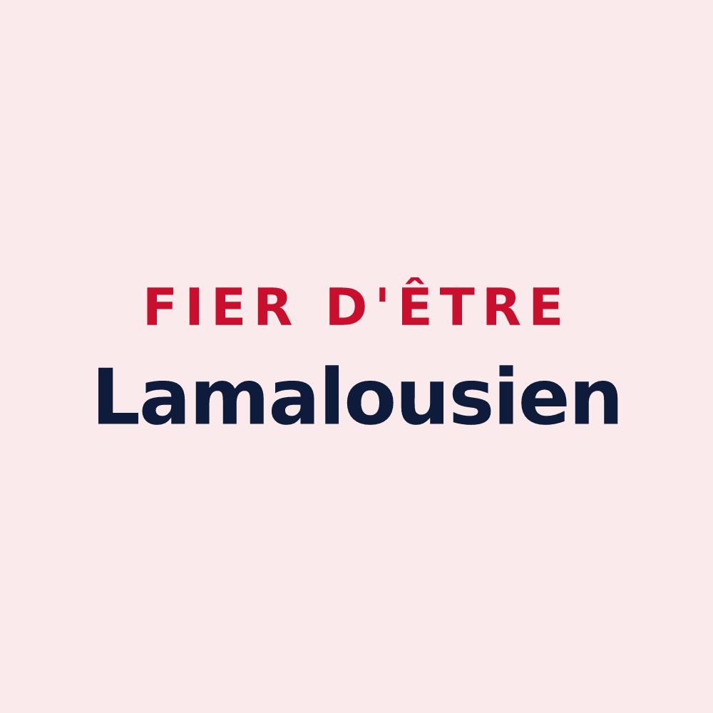 Magnet « Fier d'être Lamalousien » — design pour Lamalou-les-Bains