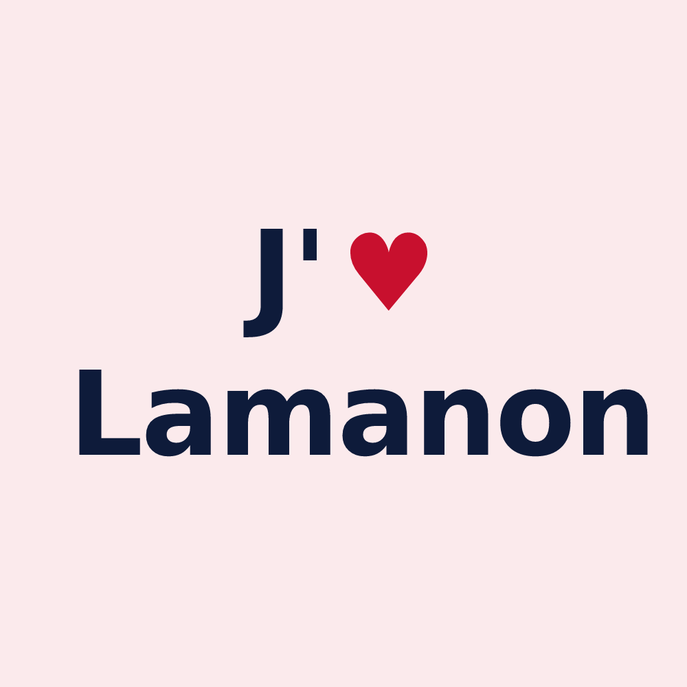 Magnet personnalisé Lamanon — design J'aime Lamanon