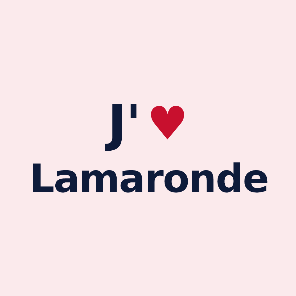 Magnet personnalisé Lamaronde — design J'aime Lamaronde