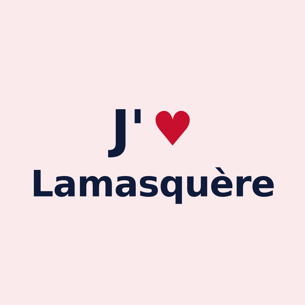 Magnet personnalisé Lamasquère — design J'aime Lamasquère
