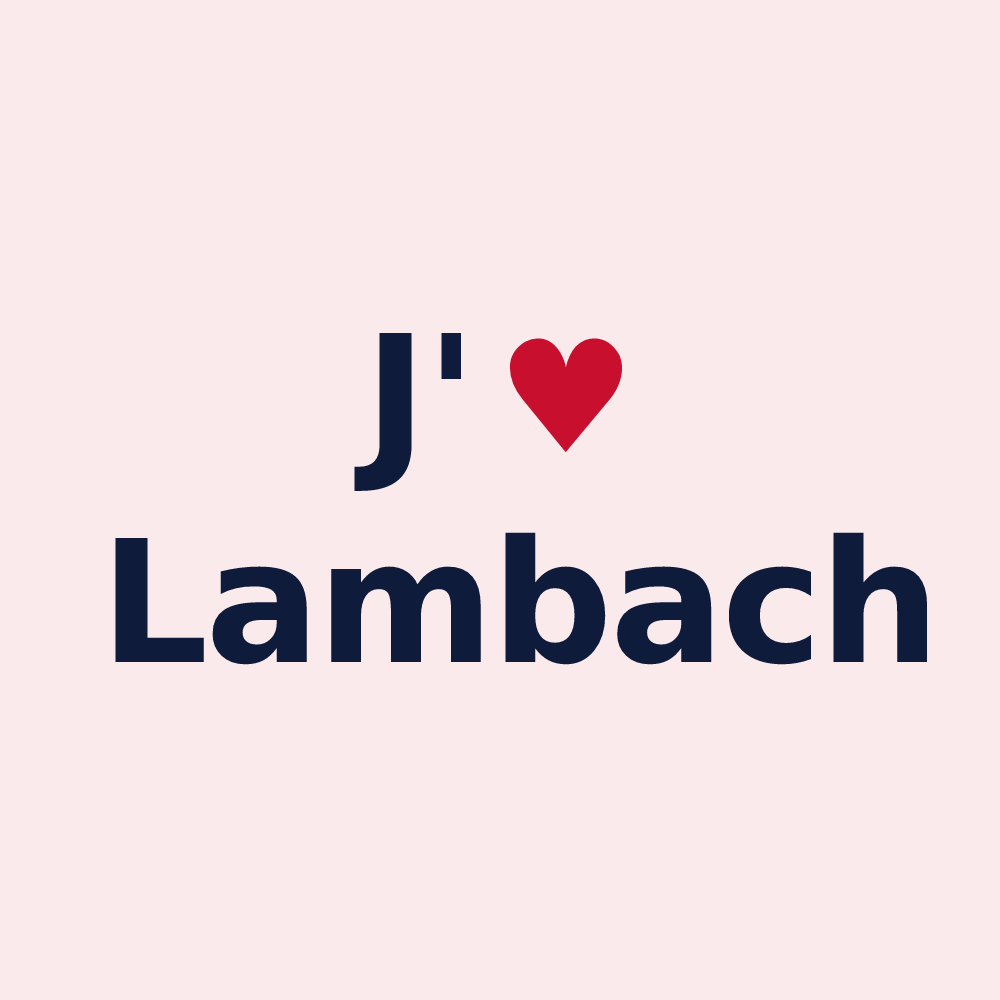 Magnet personnalisé Lambach — design J'aime Lambach