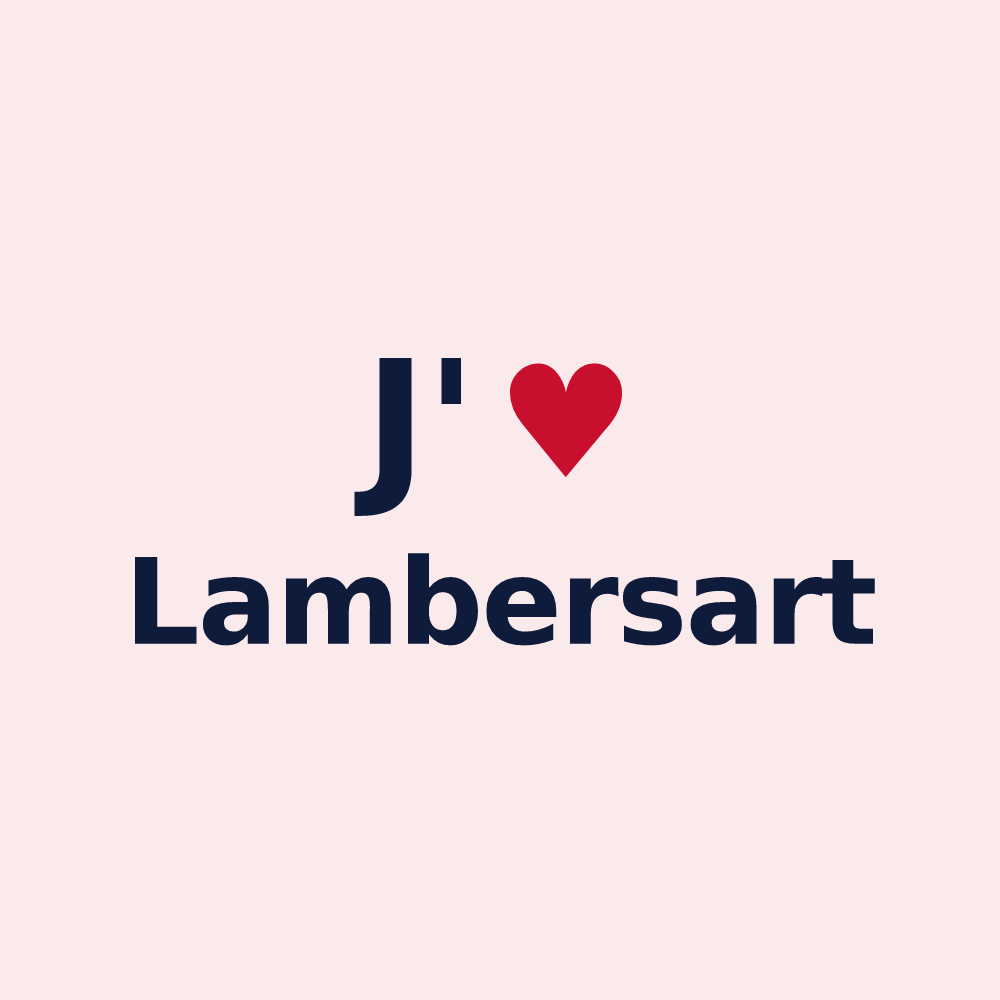 Magnet personnalisé Lambersart — design J'aime Lambersart