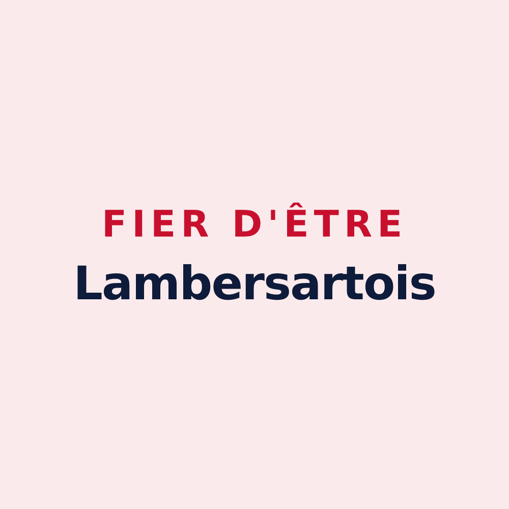 Magnet « Fier d'être Lambersartois » — design pour Lambersart