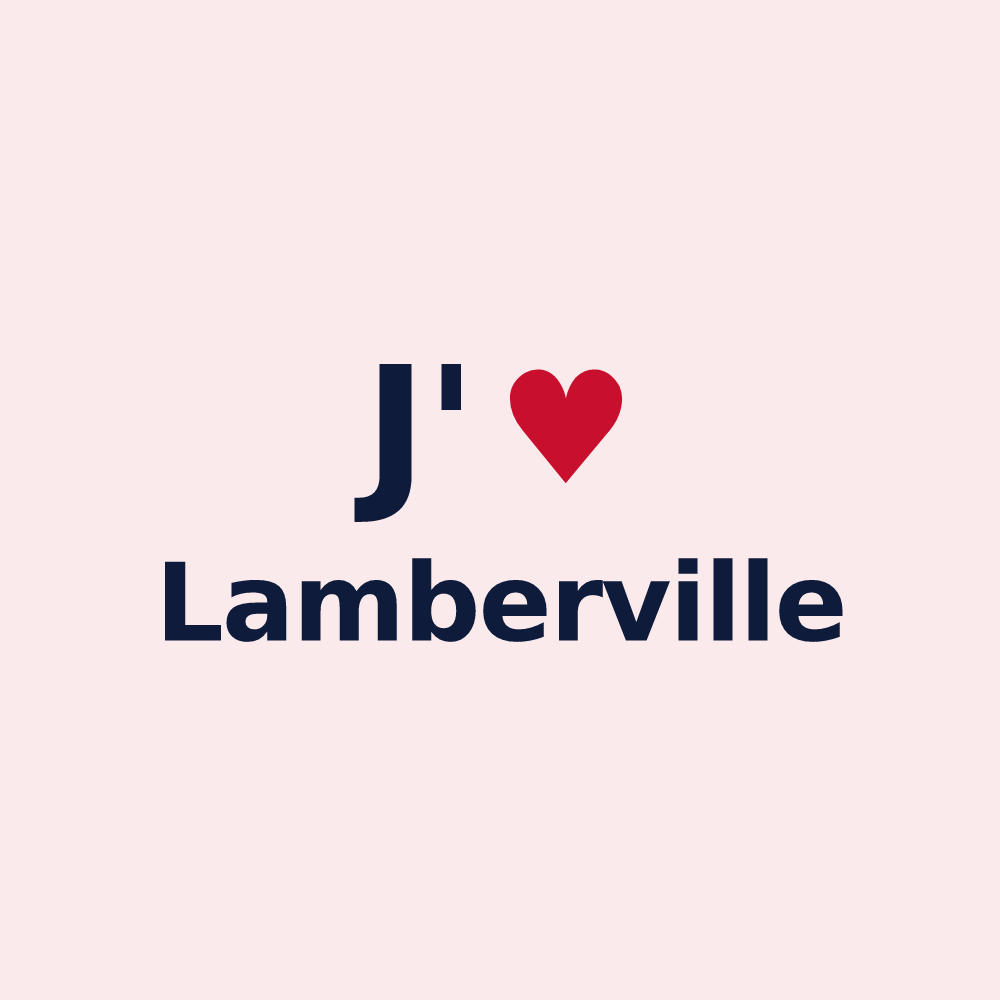 Magnet personnalisé Lamberville — design J'aime Lamberville