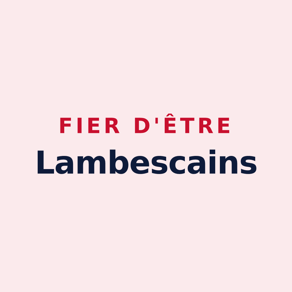 Magnet « Fier d'être Lambescains » — design pour Lambesc