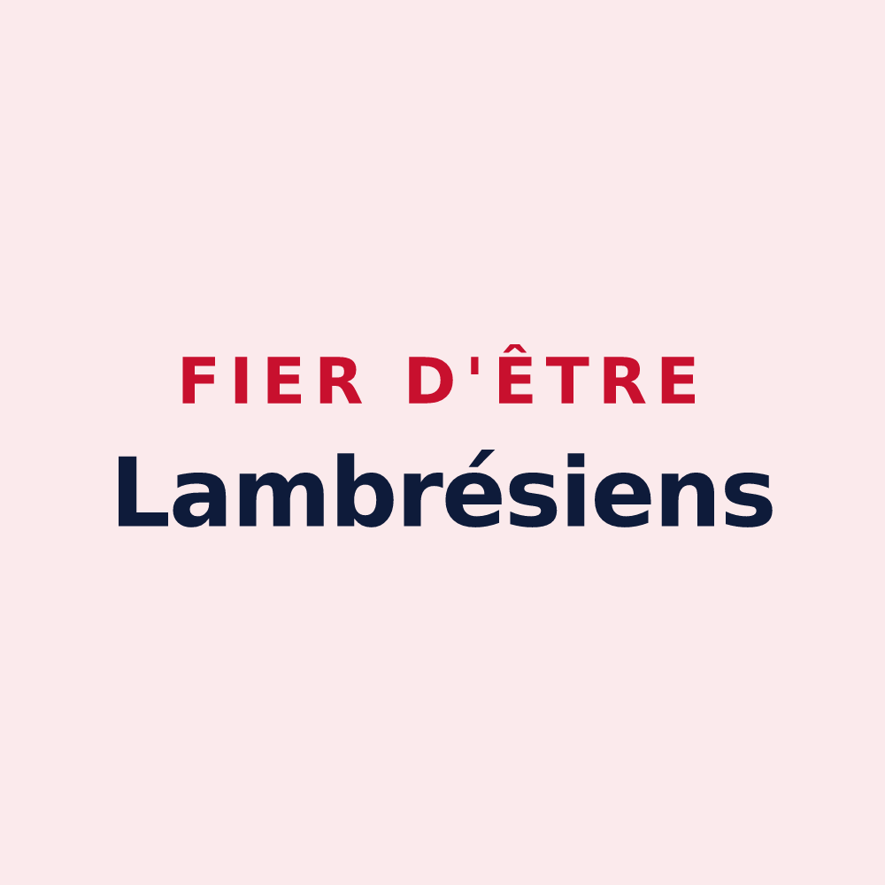 Magnet « Fier d'être Lambrésiens » — design pour Lambres-lez-Aire