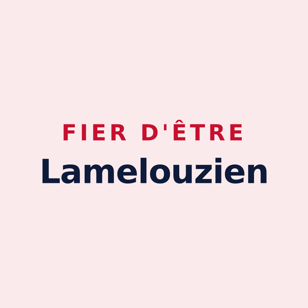 Magnet « Fier d'être Lamelouzien » — design pour Lamelouze
