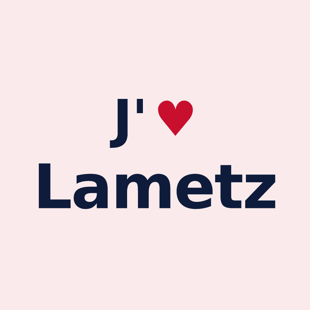 Magnet personnalisé Lametz — design J'aime Lametz