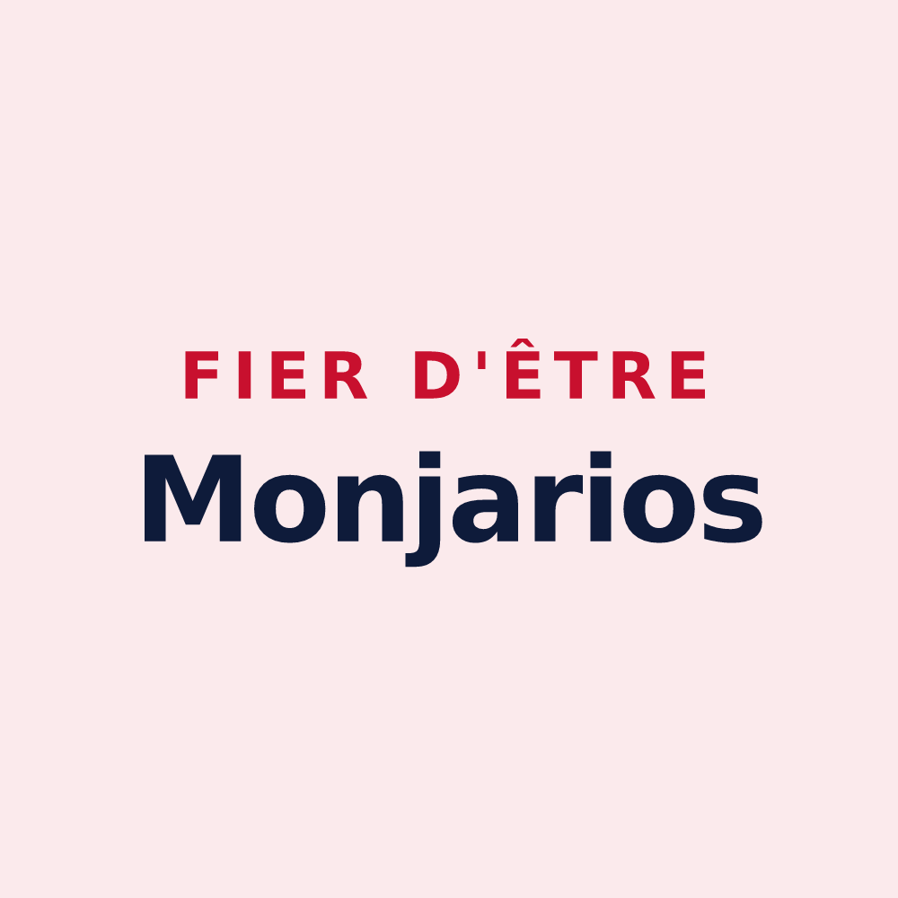 Magnet « Fier d'être Monjarios » — design pour Lamongerie