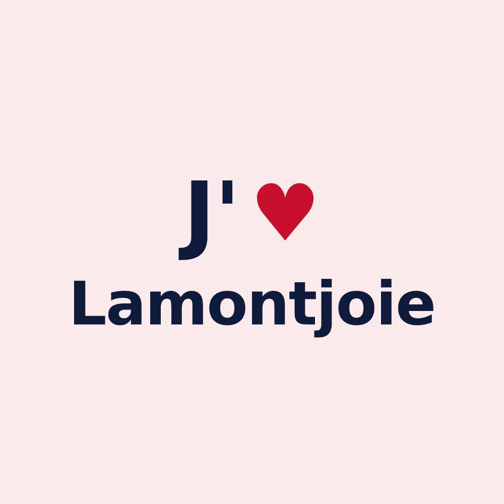 Magnet personnalisé Lamontjoie — design J'aime Lamontjoie