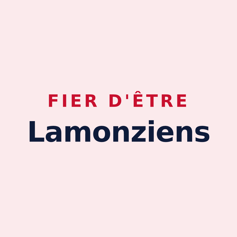 Magnet « Fier d'être Lamonziens » — design pour Lamonzie-Saint-Martin