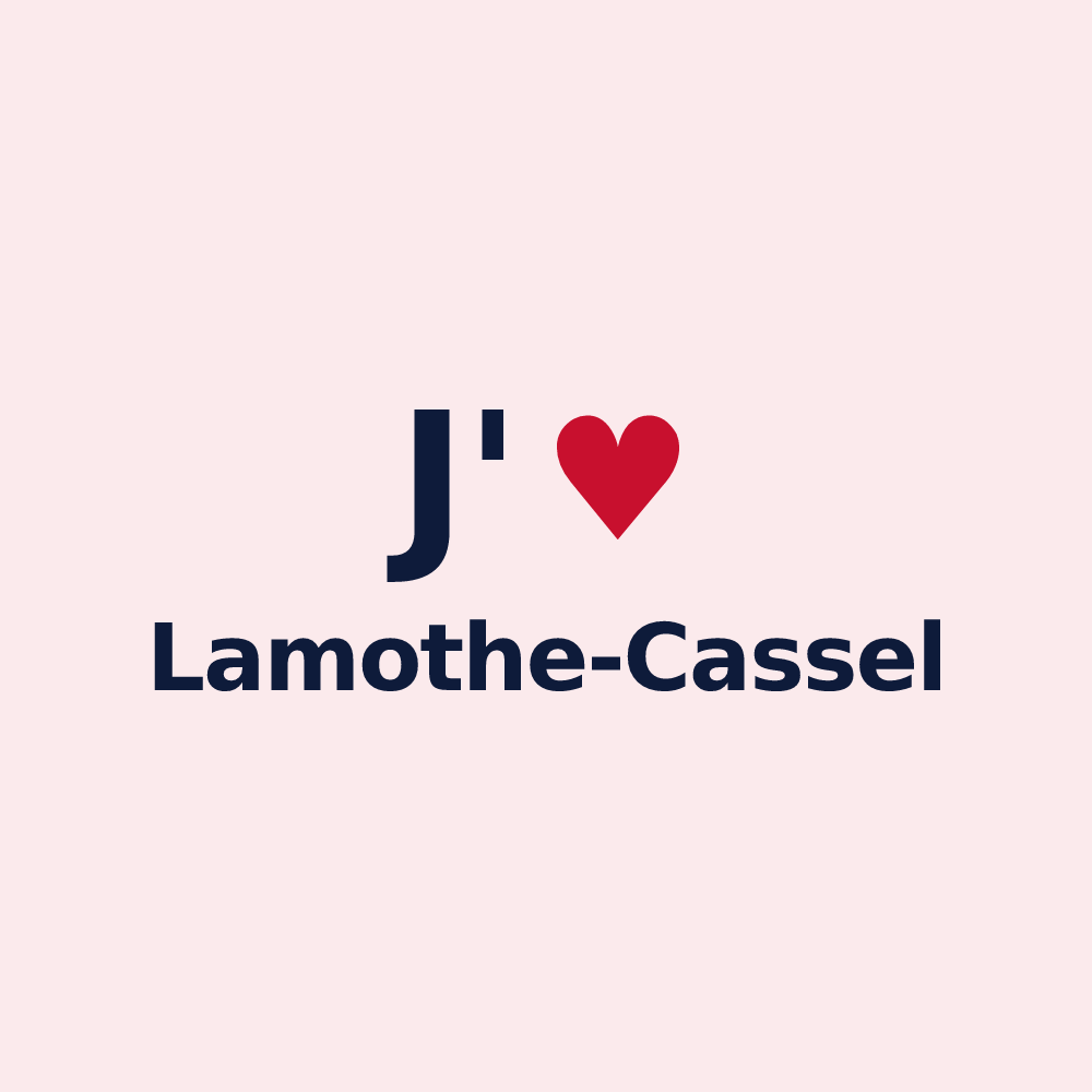 Magnet personnalisé Lamothe-Cassel — design J'aime Lamothe-Cassel