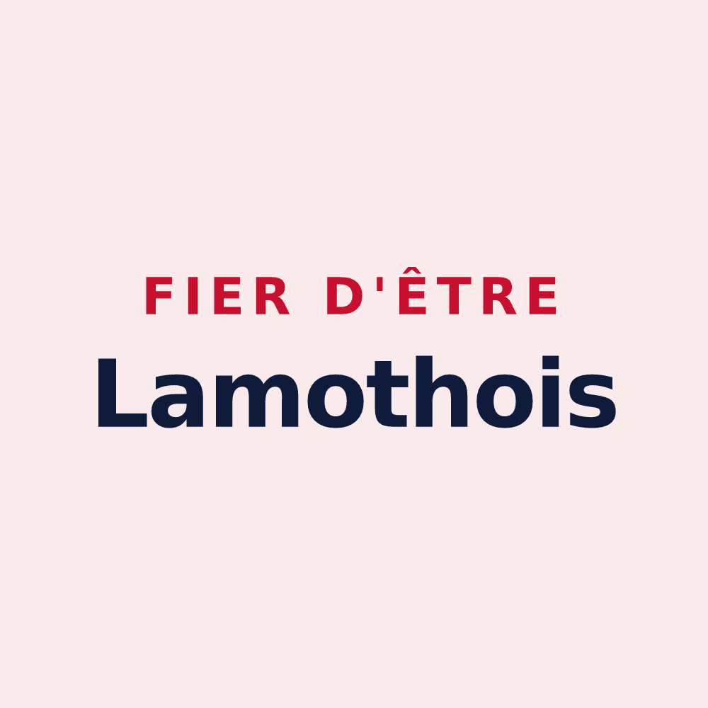 Magnet « Fier d'être Lamothois » — design pour Lamothe-Goas