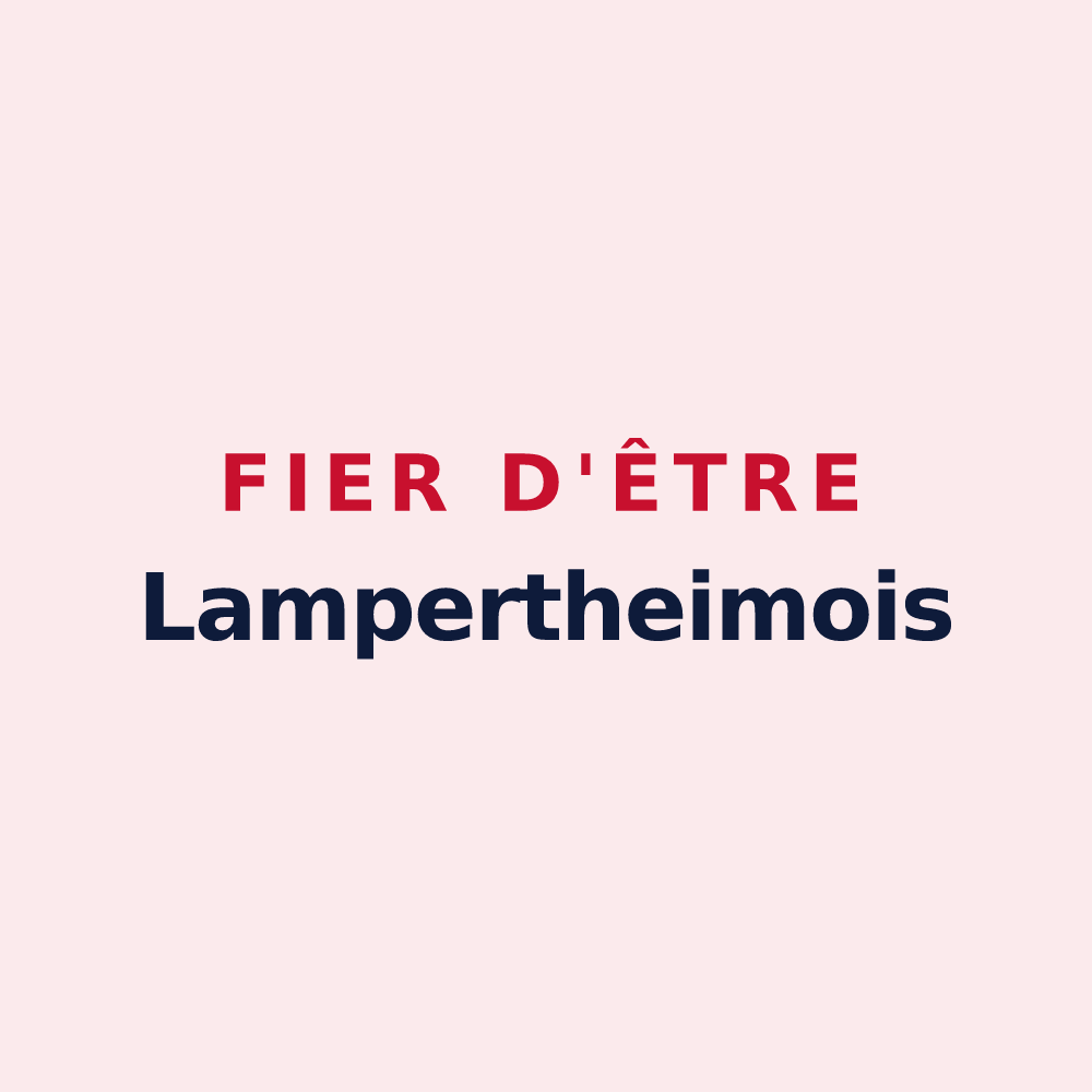 Magnet « Fier d'être Lampertheimois » — design pour Lampertheim