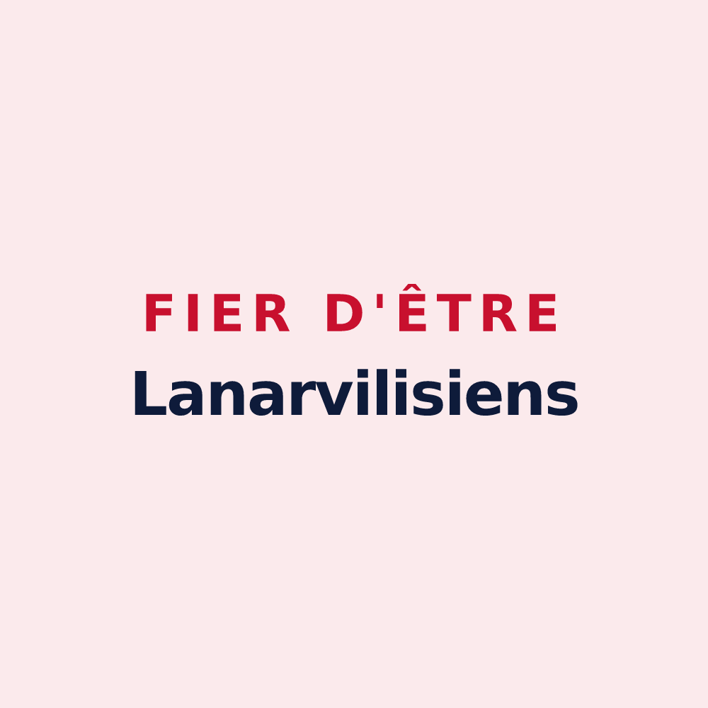 Magnet « Fier d'être Lanarvilisiens » — design pour Lanarvily