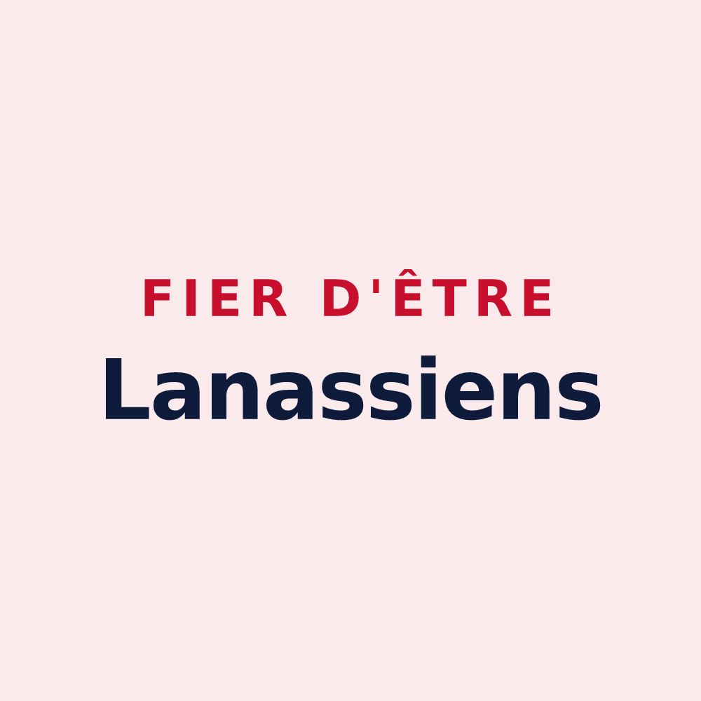 Magnet « Fier d'être Lanassiens » — design pour Lanas