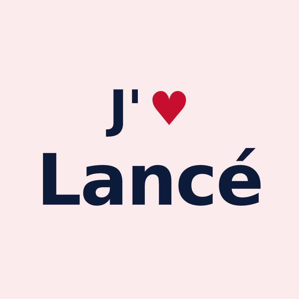 Magnet personnalisé Lancé — design J'aime Lancé