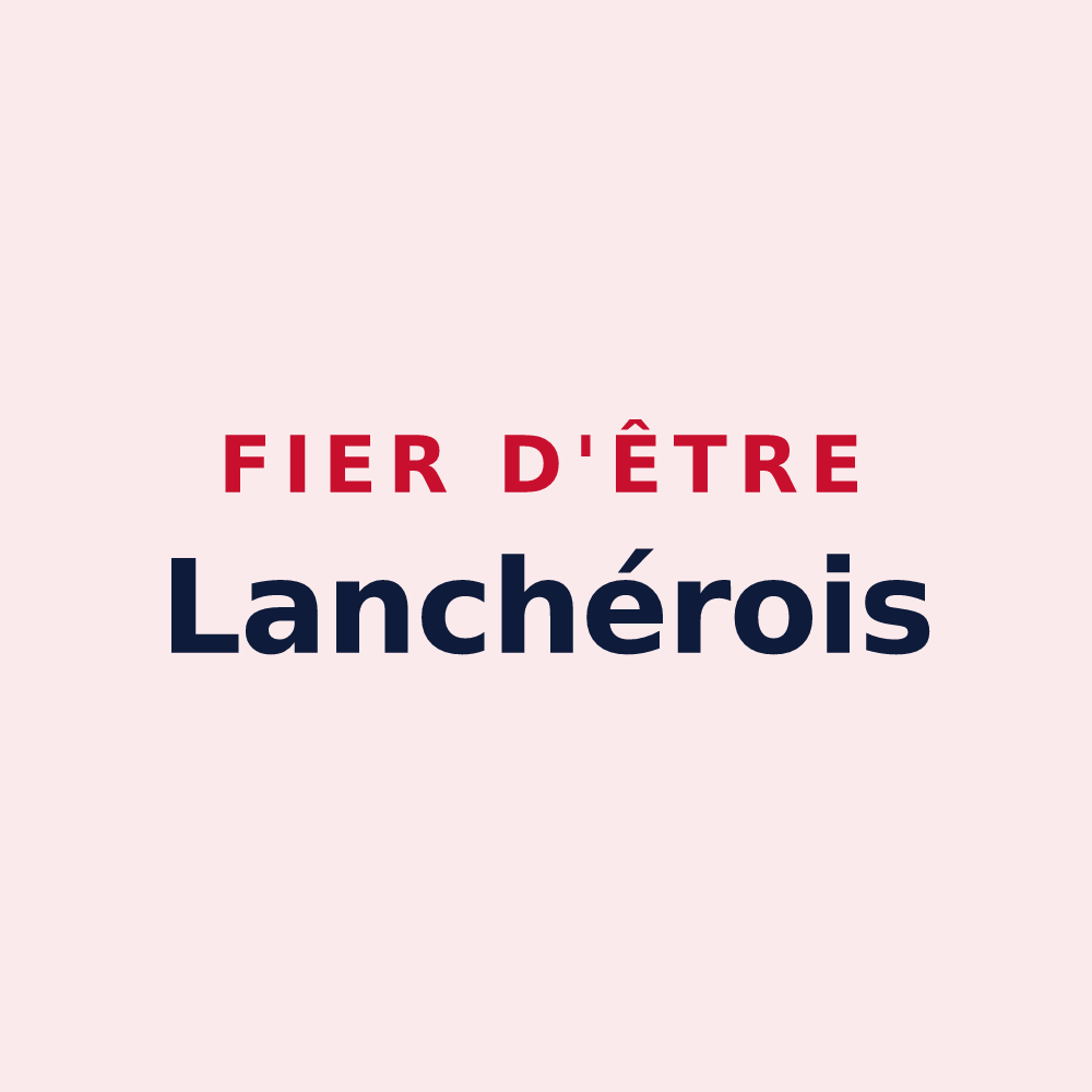 Magnet « Fier d'être Lanchérois » — design pour Lanchères