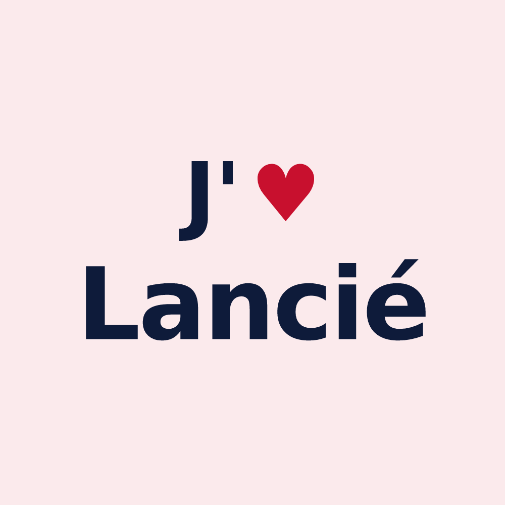 Magnet personnalisé Lancié — design J'aime Lancié