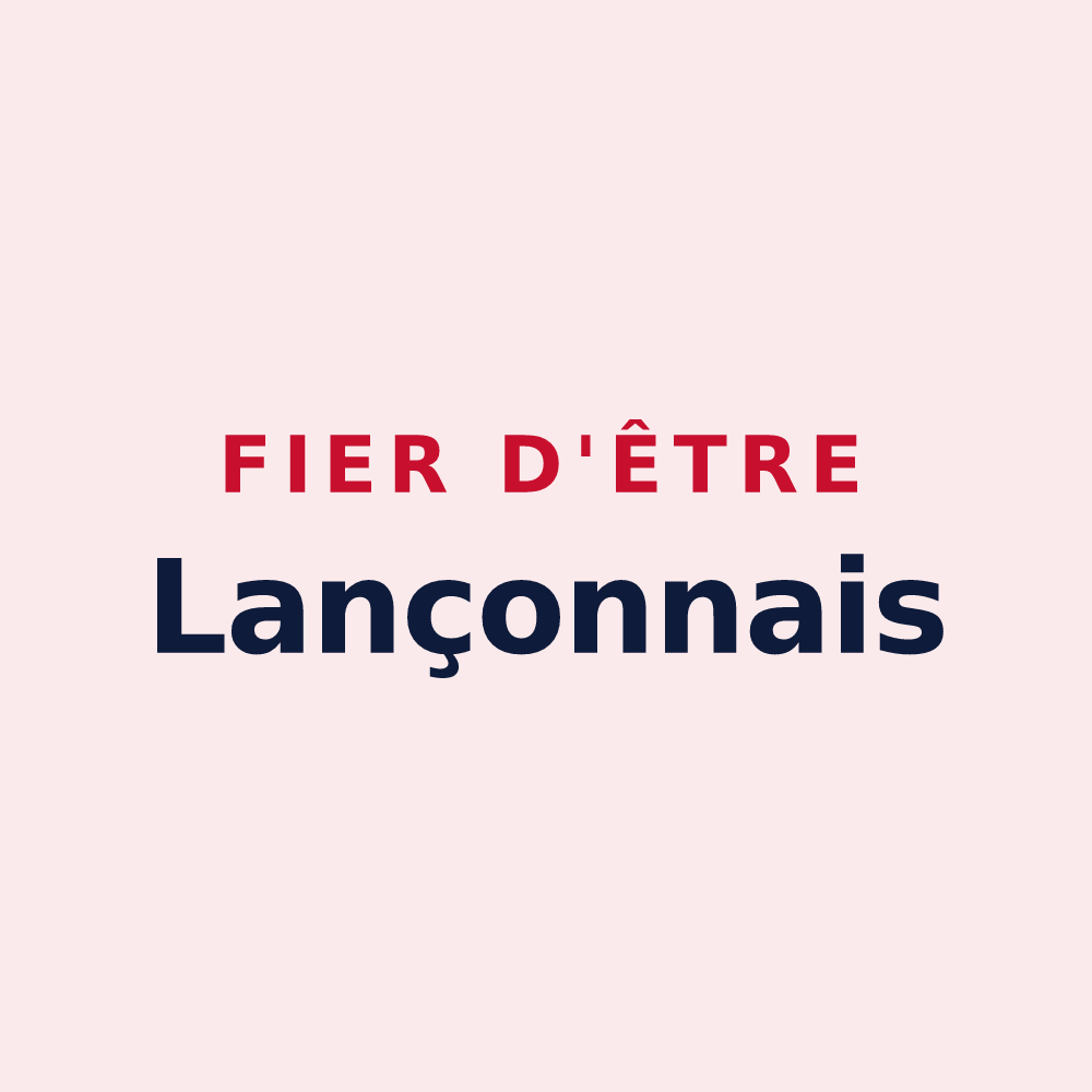 Magnet « Fier d'être Lançonnais » — design pour Lançon-Provence