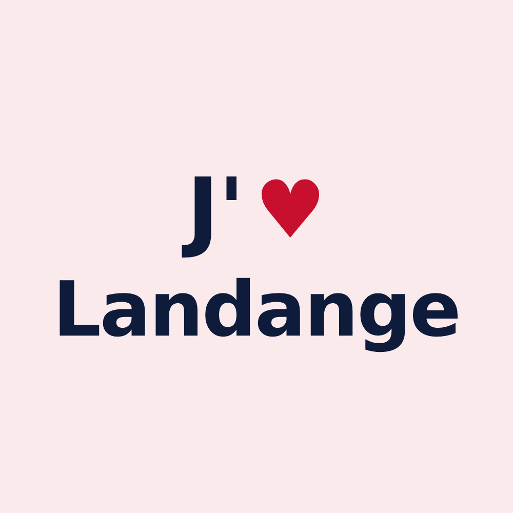Magnet personnalisé Landange — design J'aime Landange