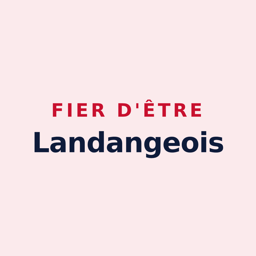 Magnet « Fier d'être Landangeois » — design pour Landange