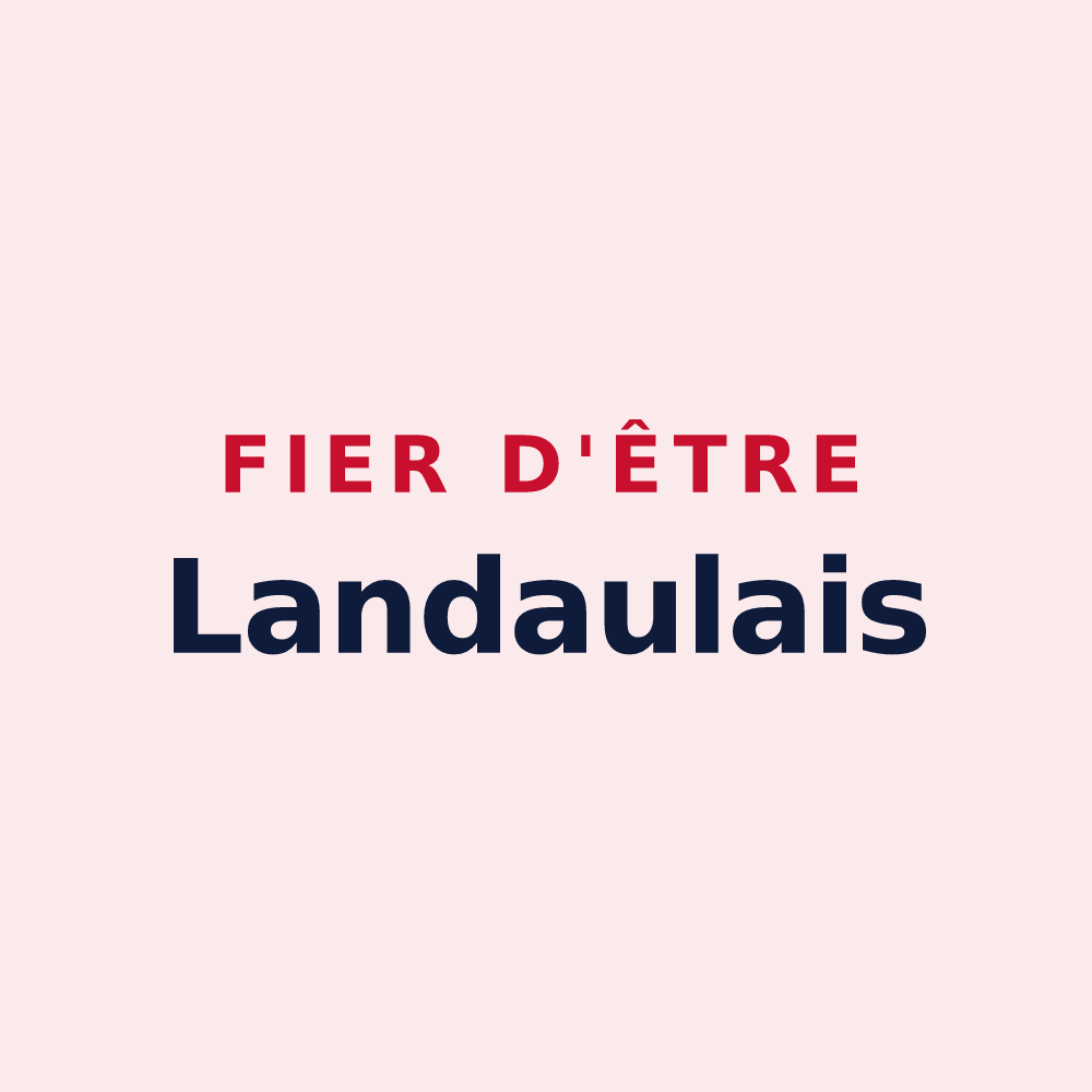 Magnet « Fier d'être Landaulais » — design pour Landaul