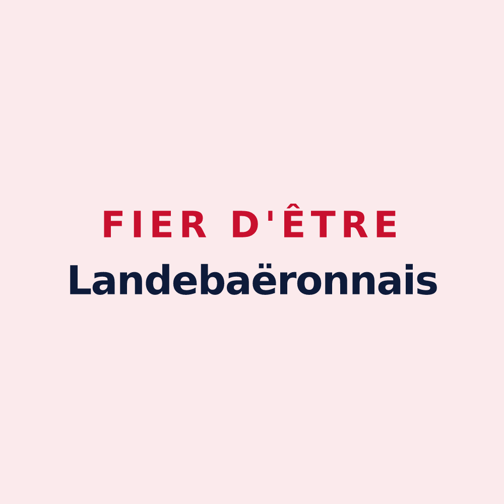 Magnet « Fier d'être Landebaëronnais » — design pour Landebaëron