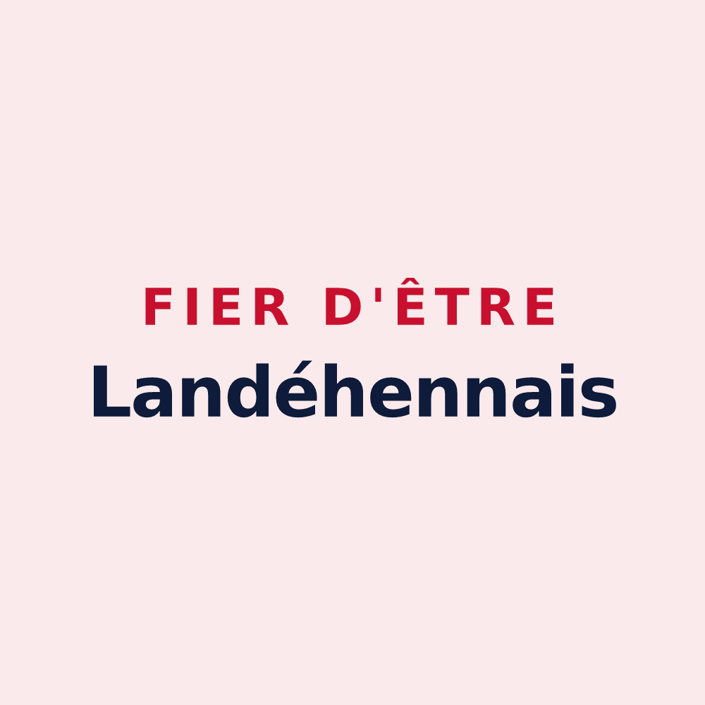 Magnet « Fier d'être Landéhennais » — design pour Landéhen