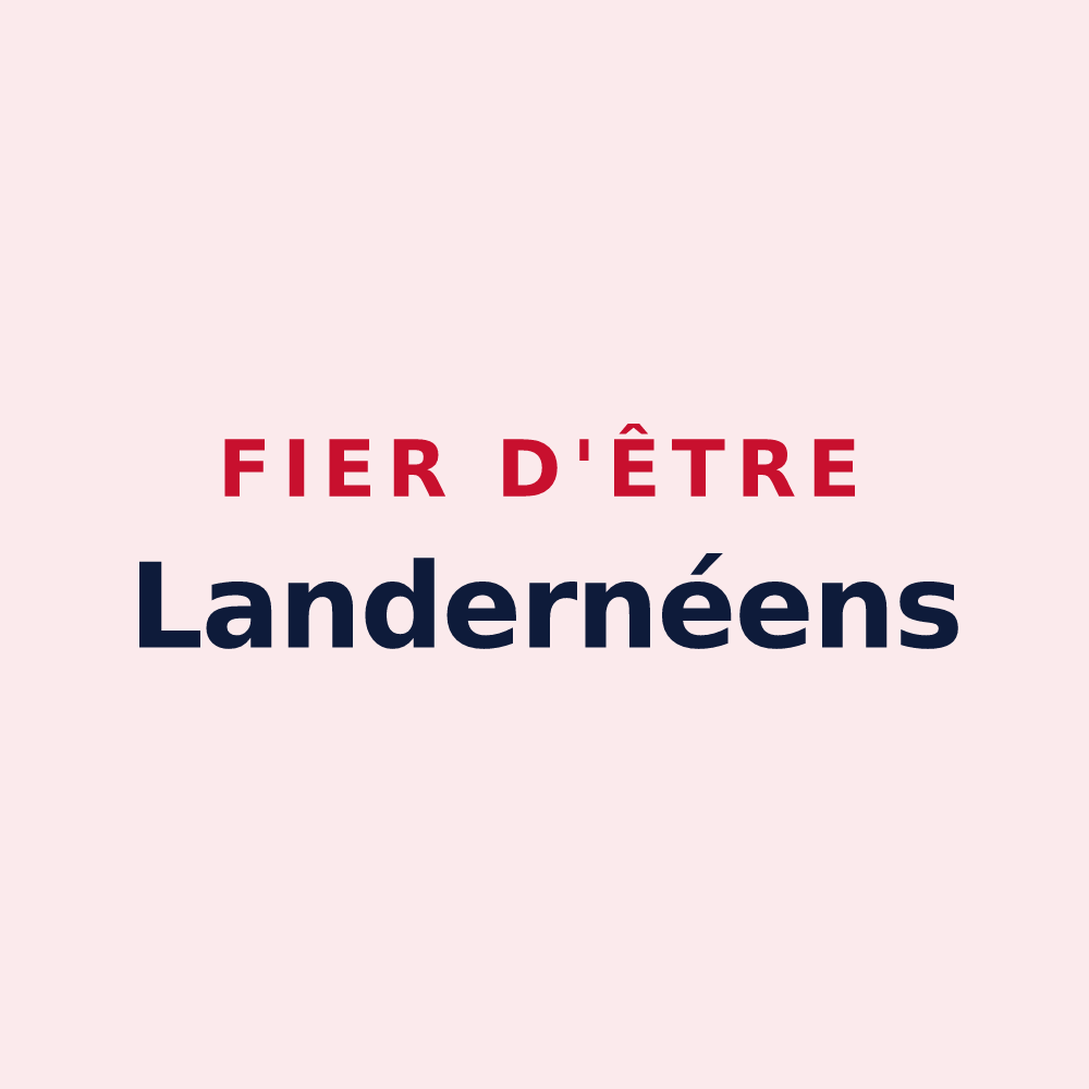 Magnet « Fier d'être Landernéens » — design pour Landerneau