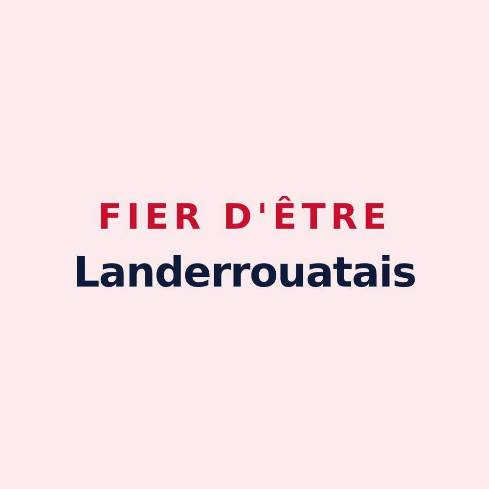 Magnet « Fier d'être Landerrouatais » — design pour Landerrouat