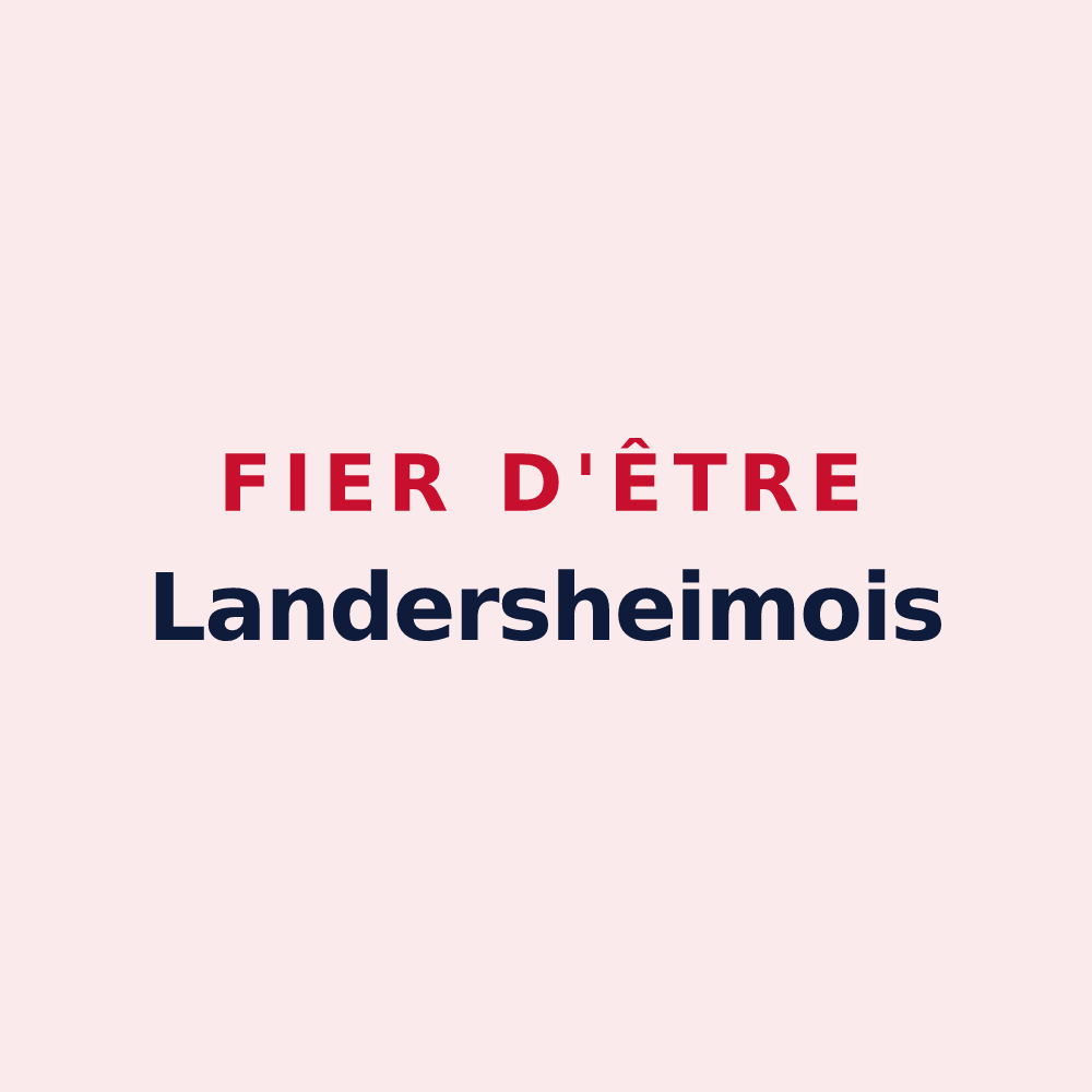 Magnet « Fier d'être Landersheimois » — design pour Landersheim
