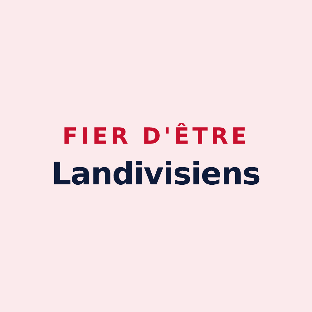 Magnet « Fier d'être Landivisiens » — design pour Landivisiau