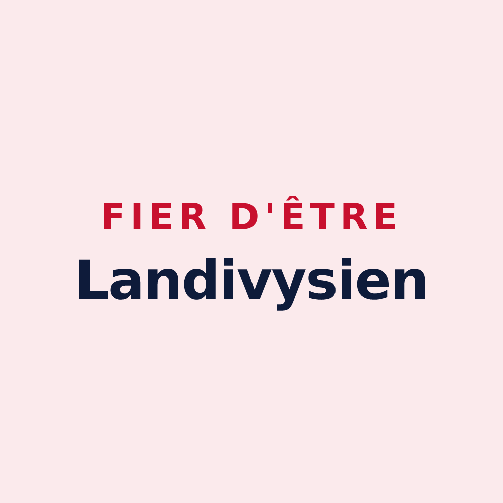 Magnet « Fier d'être Landivysien » — design pour Landivy