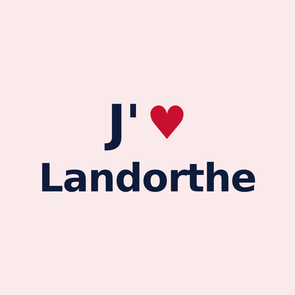 Magnet personnalisé Landorthe — design J'aime Landorthe
