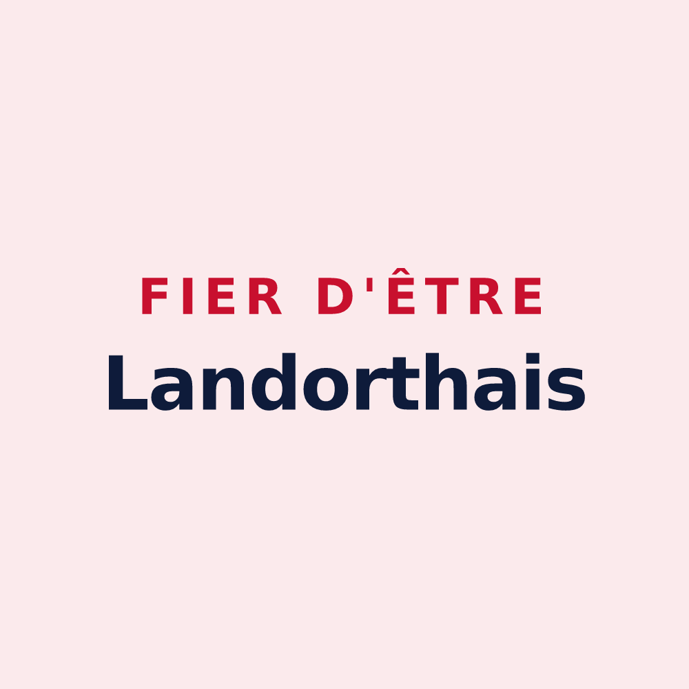 Magnet « Fier d'être Landorthais » — design pour Landorthe