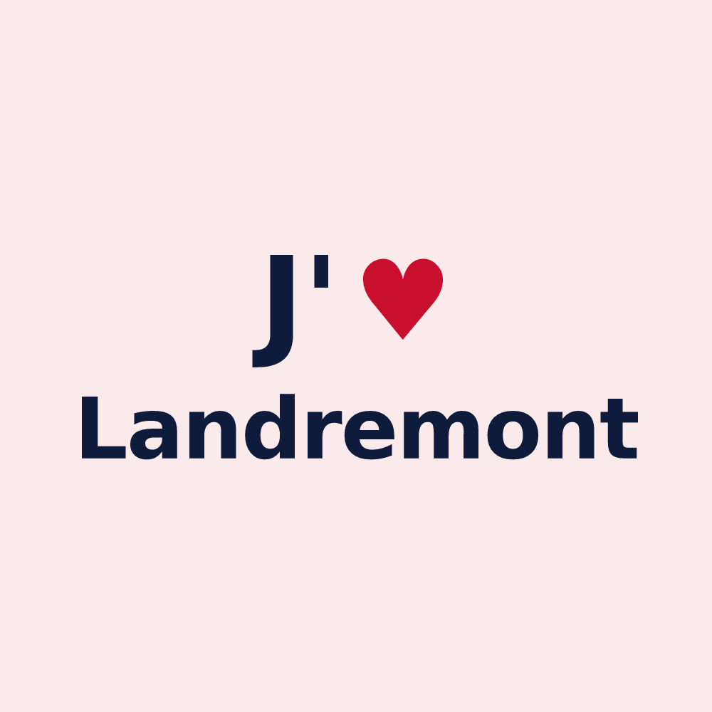 Magnet personnalisé Landremont — design J'aime Landremont