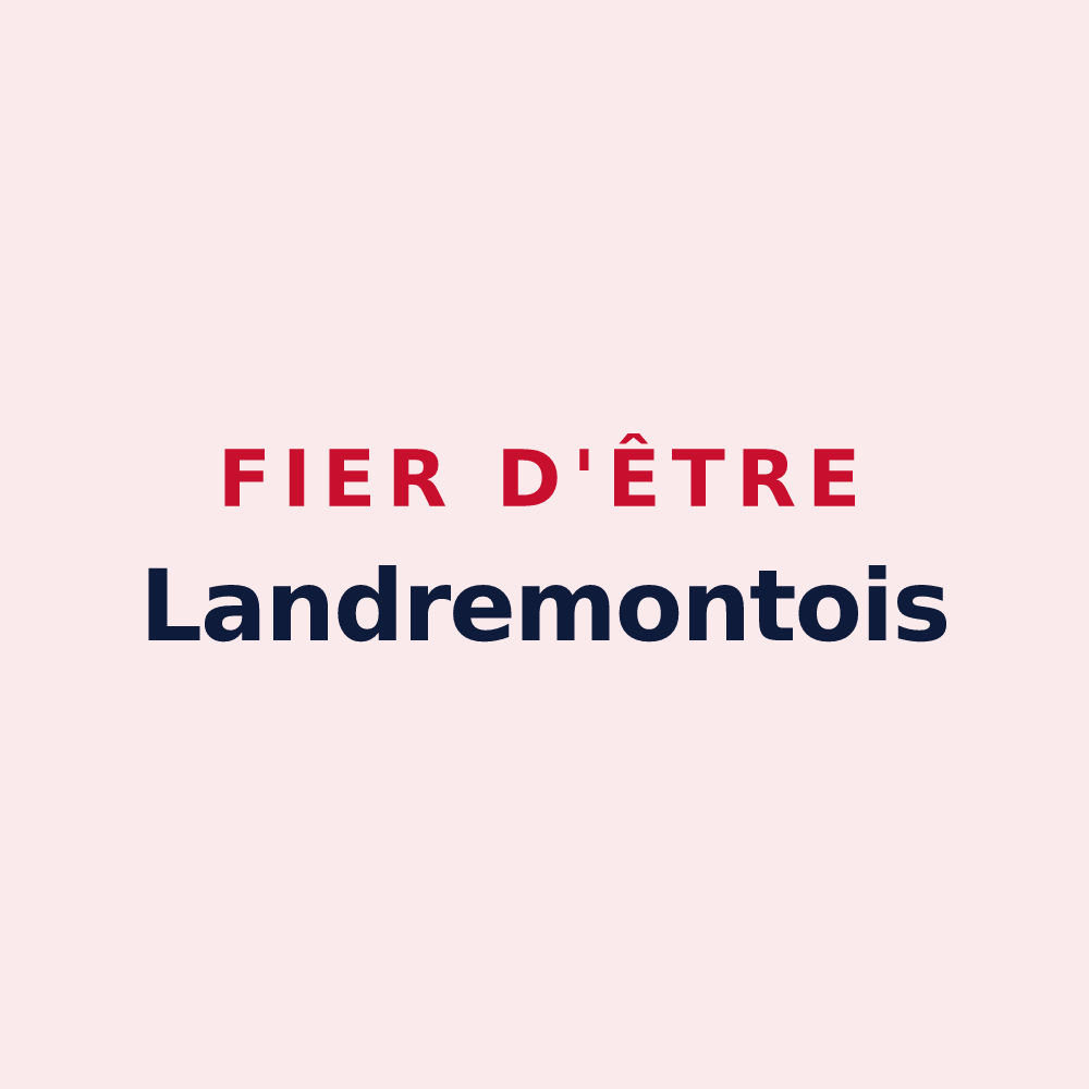 Magnet « Fier d'être Landremontois » — design pour Landremont