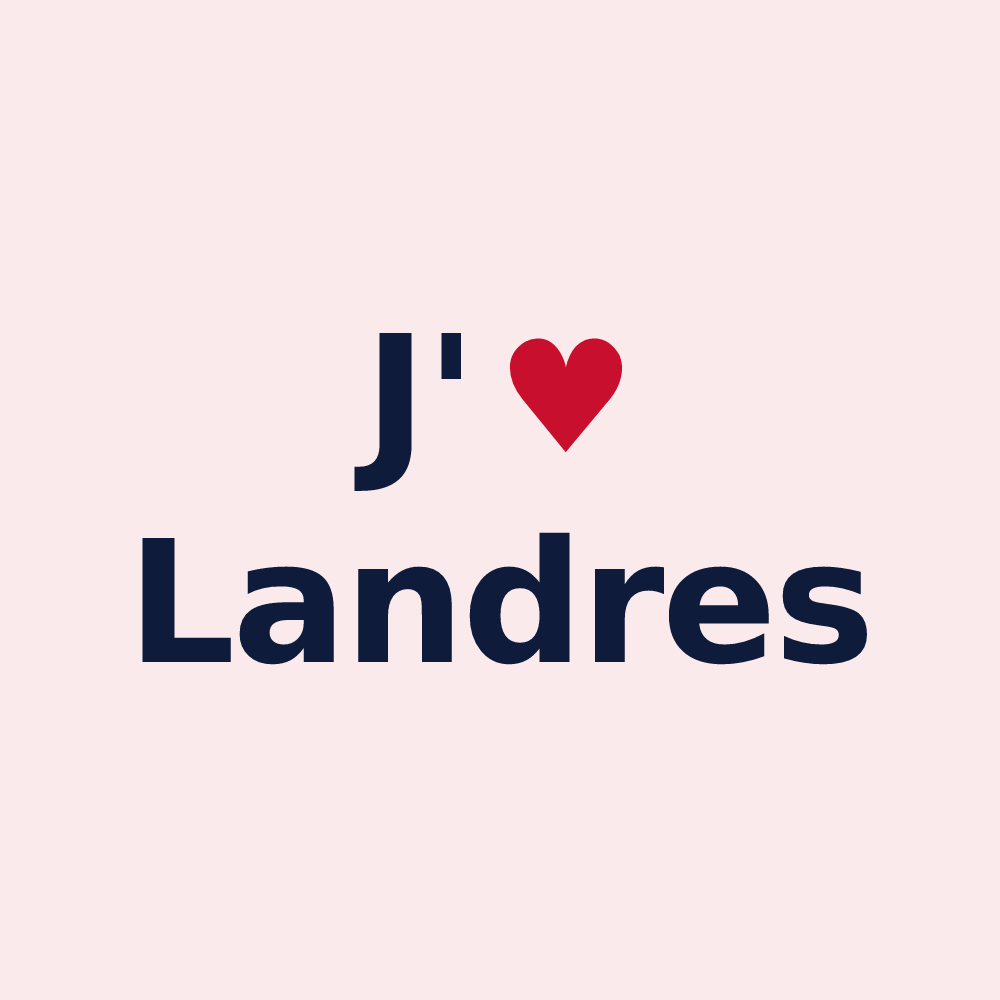 Magnet personnalisé Landres — design J'aime Landres