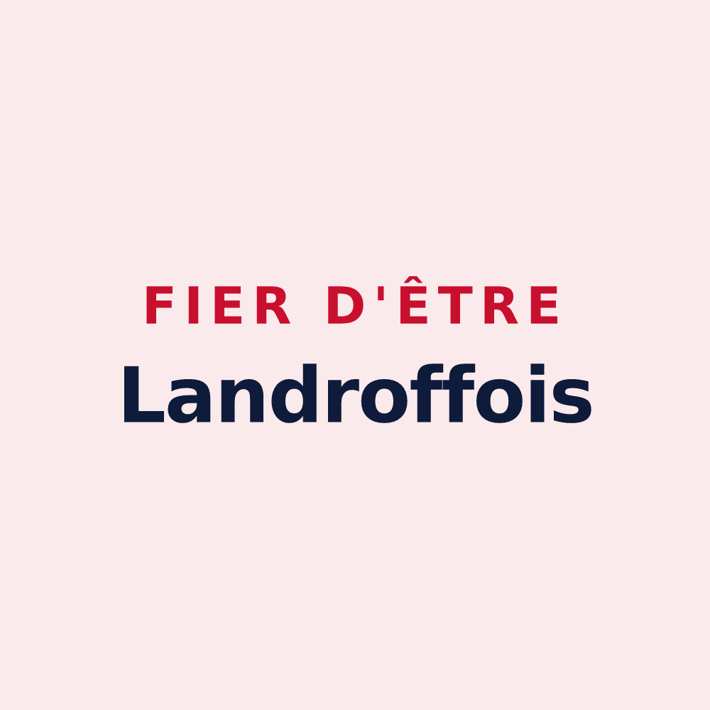 Magnet « Fier d'être Landroffois » — design pour Landroff