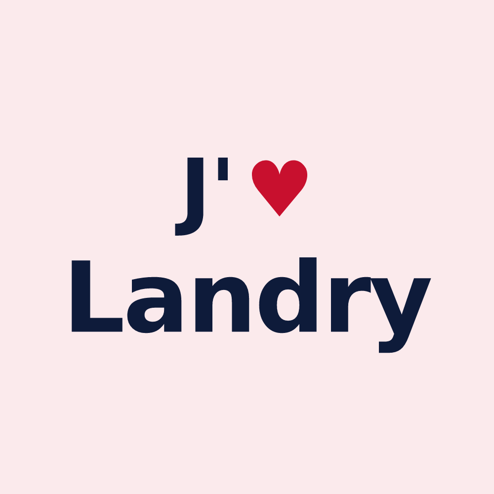 Magnet personnalisé Landry — design J'aime Landry