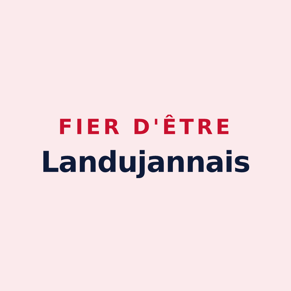 Magnet « Fier d'être Landujannais » — design pour Landujan