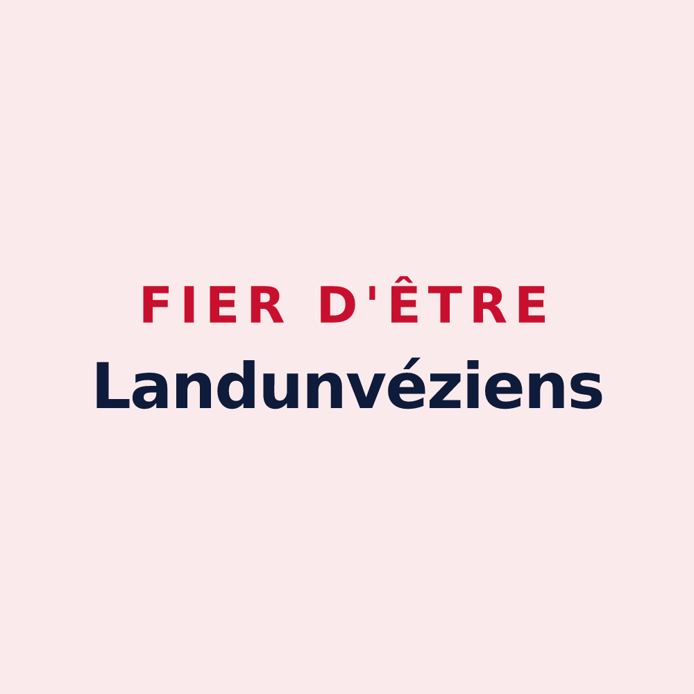 Magnet « Fier d'être Landunvéziens » — design pour Landunvez