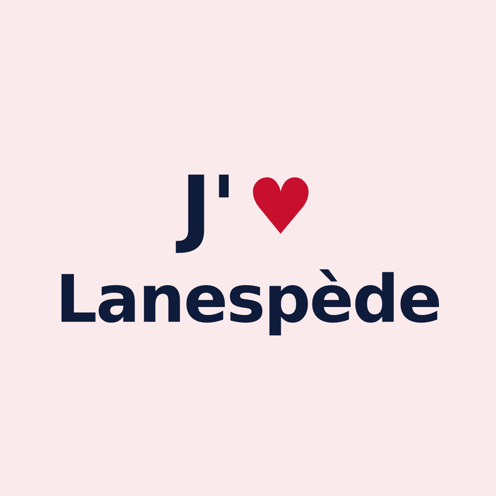 Magnet personnalisé Lanespède — design J'aime Lanespède
